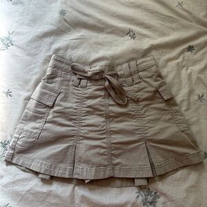 Hollister Tan cargo Mini Skirt